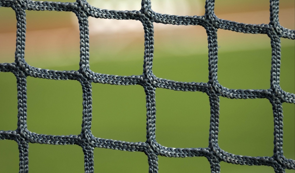 Сетка для игры в футбол крупным планом