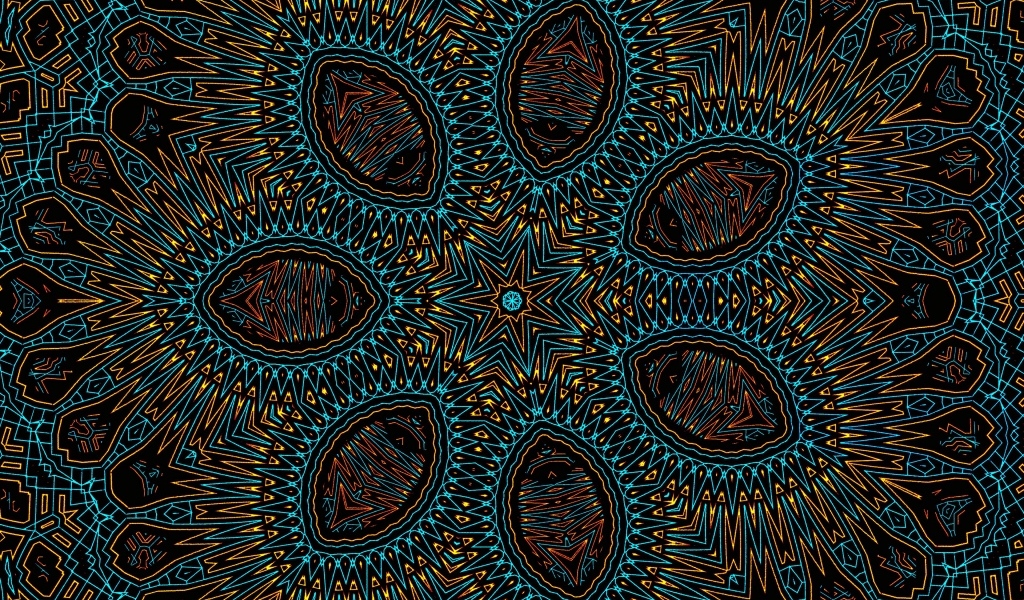 Фрактальная звезда с интересным узором