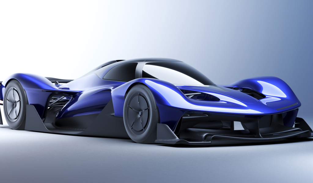 Автомобиль Red Bull RB17 Prototype 2024 года на сером фоне