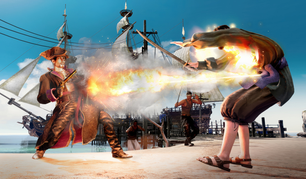 Кадр  компьютерной игры Like a Dragon: Pirate Yakuza in Hawaii