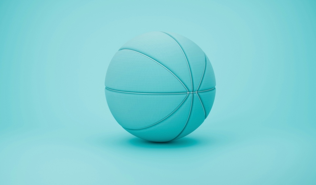 Спортивный мяч на голубом фоне