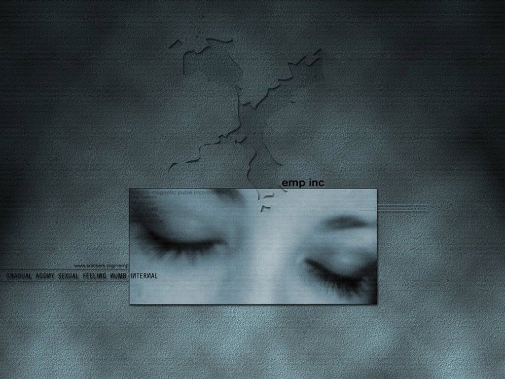 Закрытые глаза 3D обои