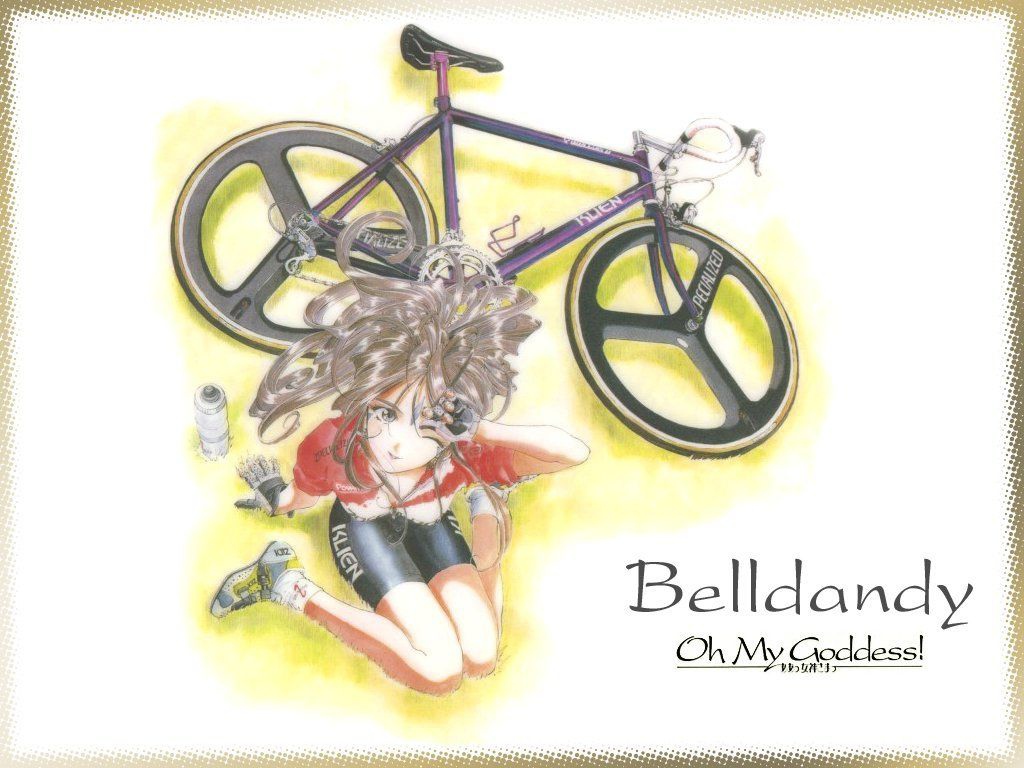 Девушка и велосипед Аниме