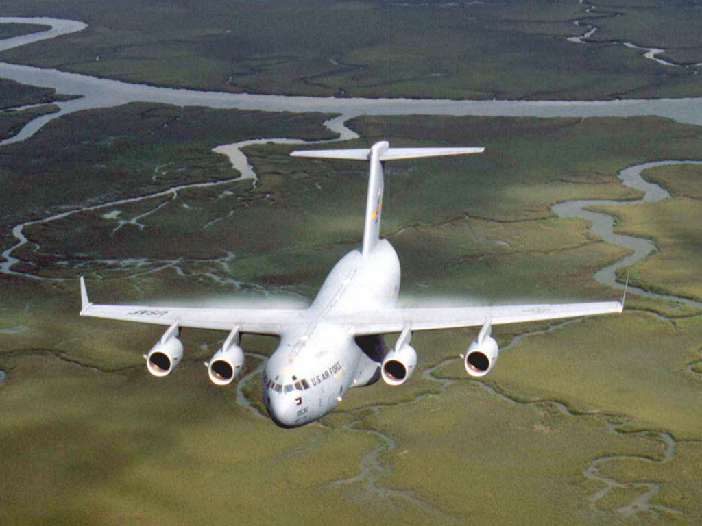 обои Авиация Белый самолет