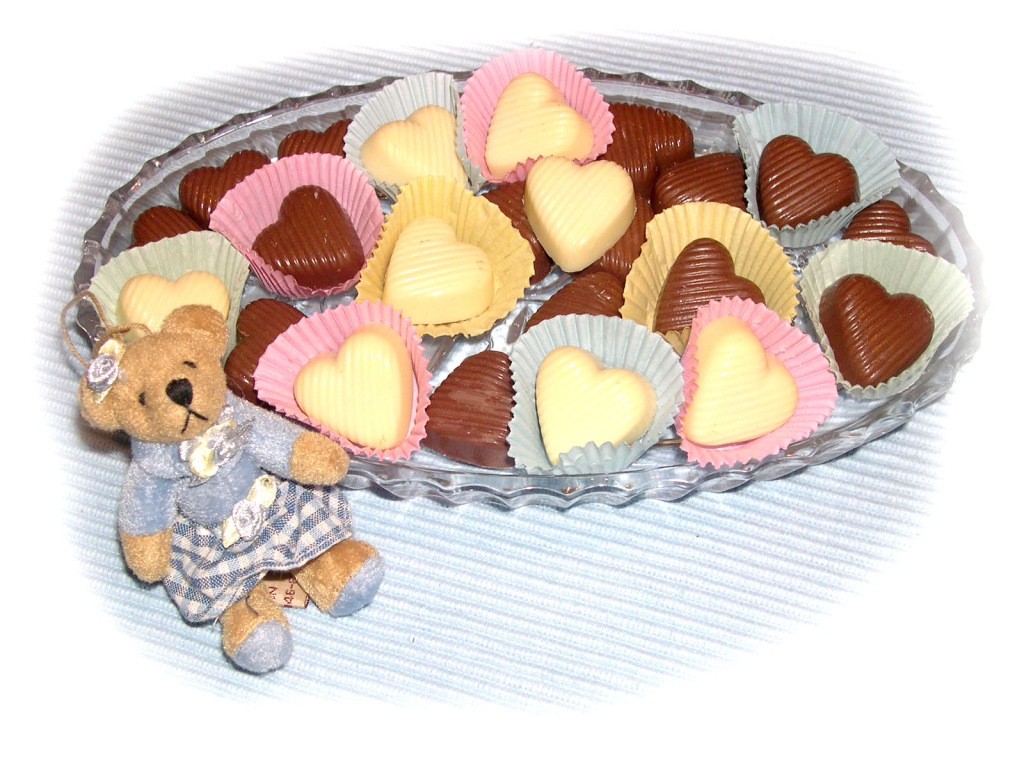 Шоколадные сердечки в День Святого Валентина