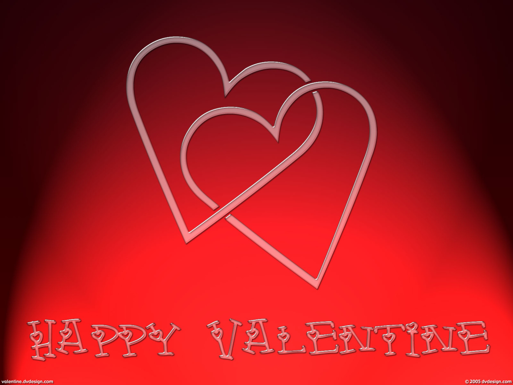 Два красных сердца