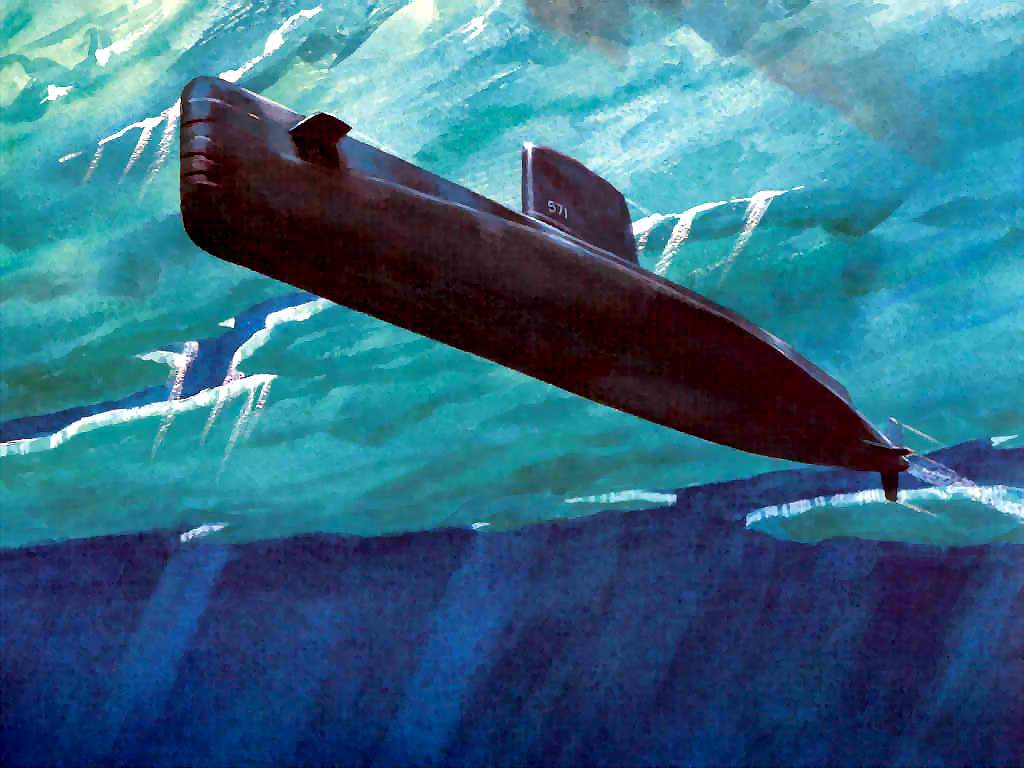 Подводная лодка - обои для рабочего стола