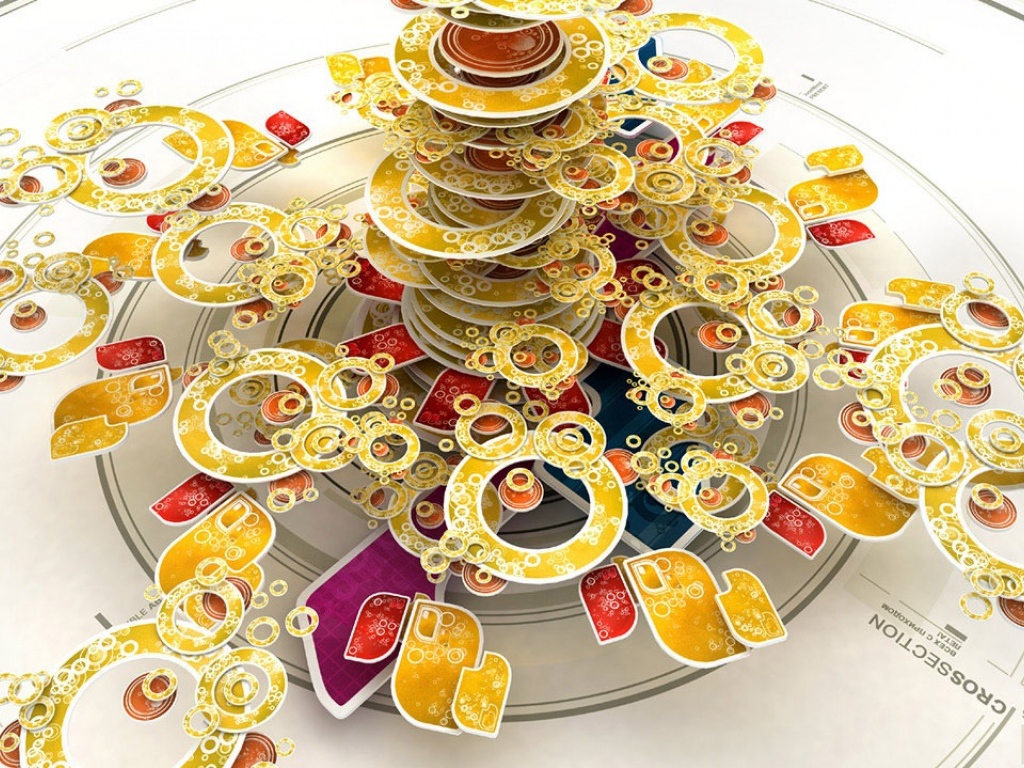 Пирог из кругов