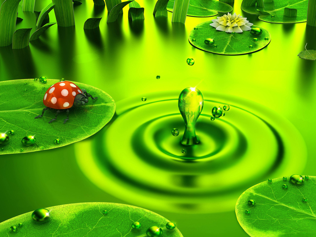 Зелень внизу