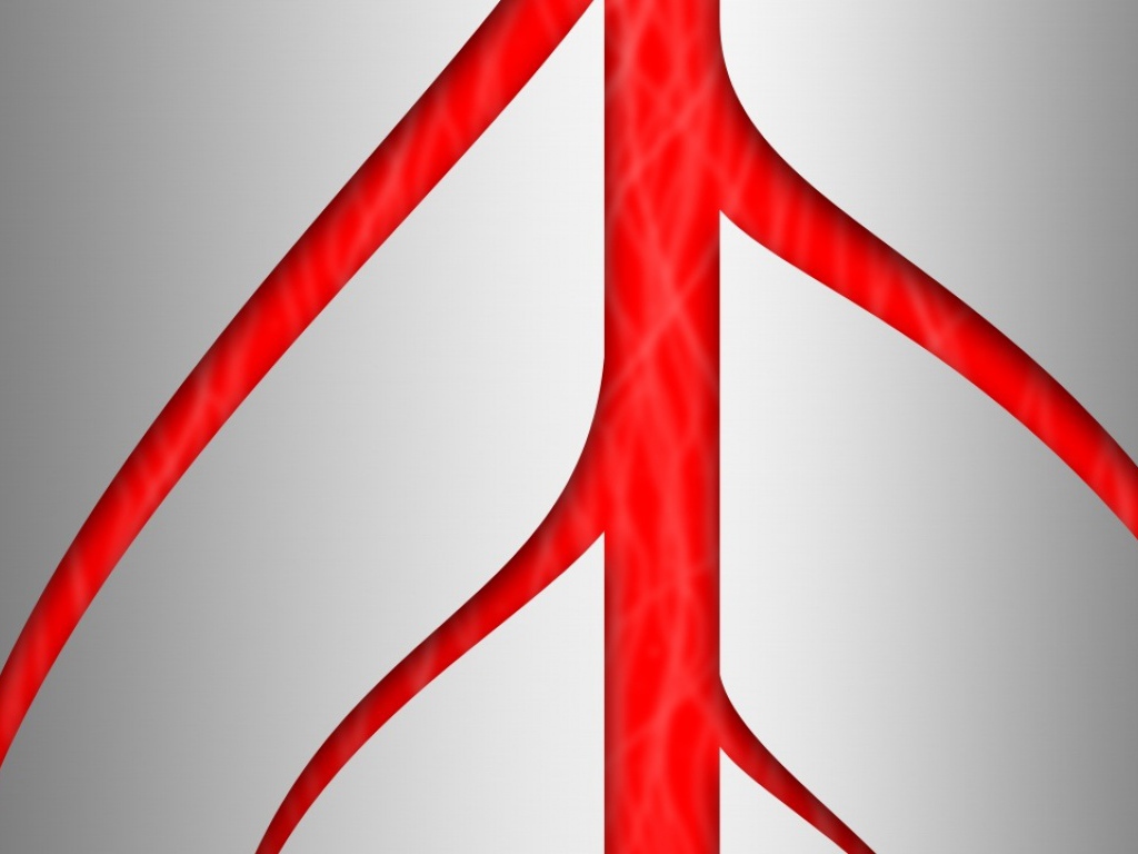 Метал и красный фон