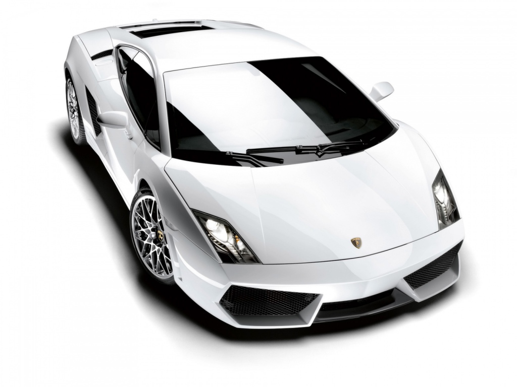 Белый Lamborghini Gallardo