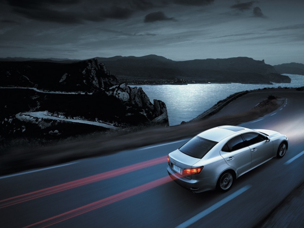 Lexus IS 250 ночная поездка