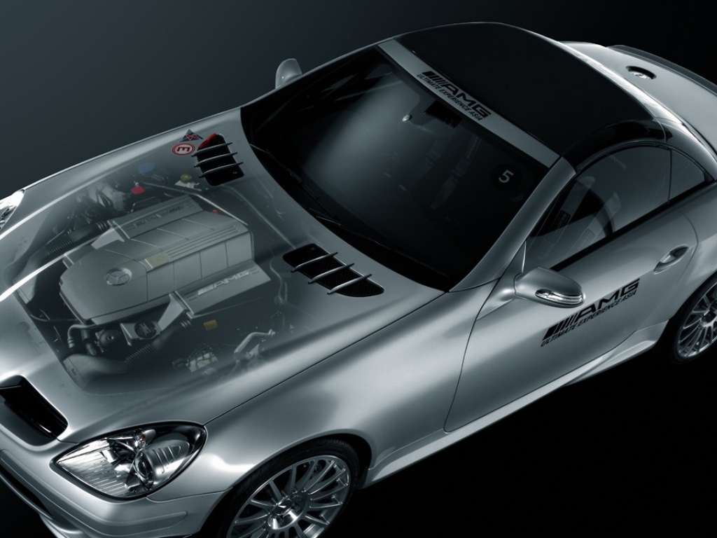 Прозрачный Mercedes