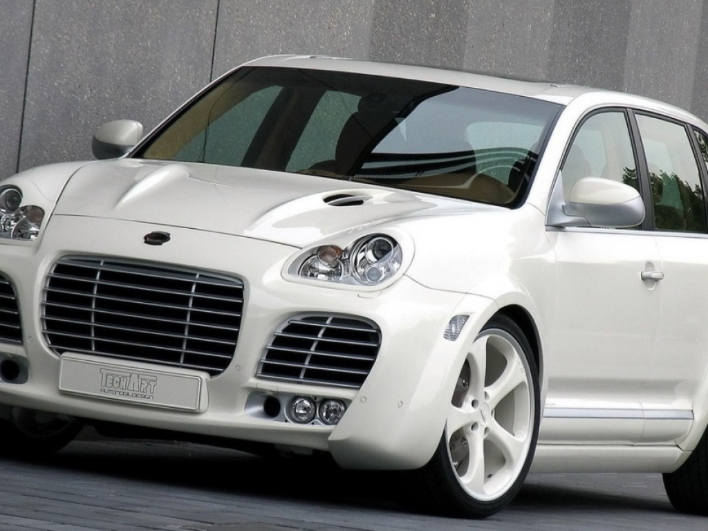 Белый Porsche белые диски