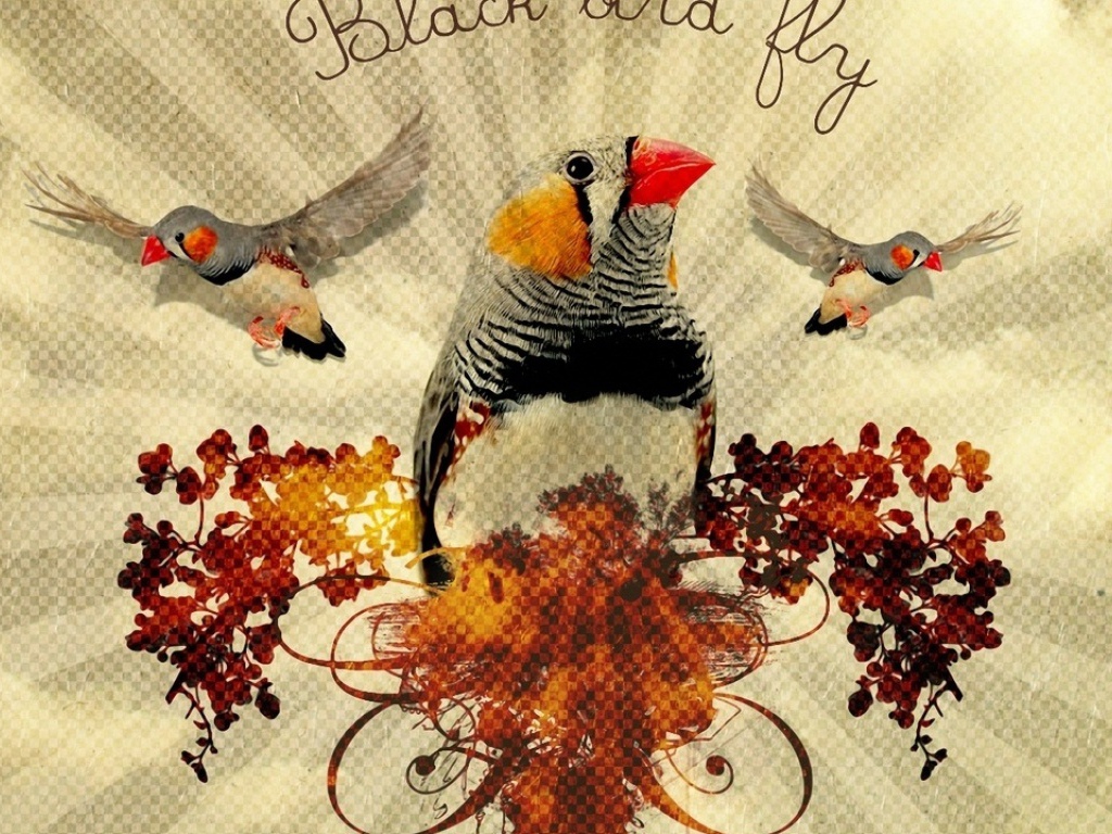 Птица - цветок