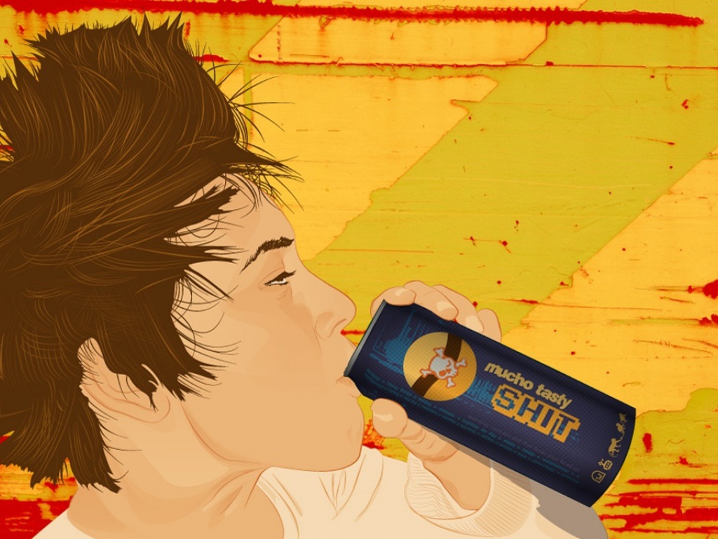 Выпивающий парень