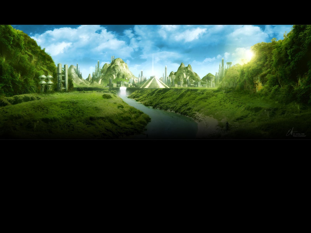 Храм и пирамиды