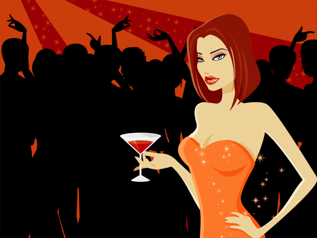 Девушка на вечеринке