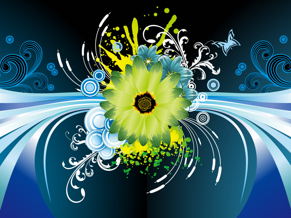 Векторный цветок