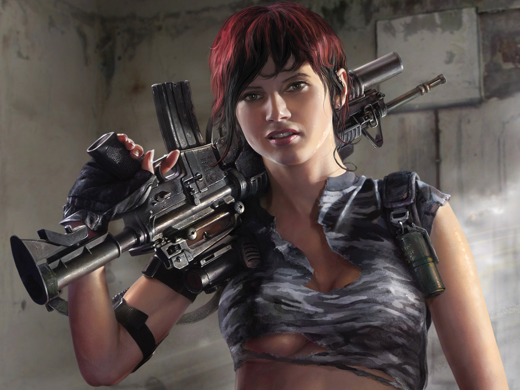 Красавица с автоматом