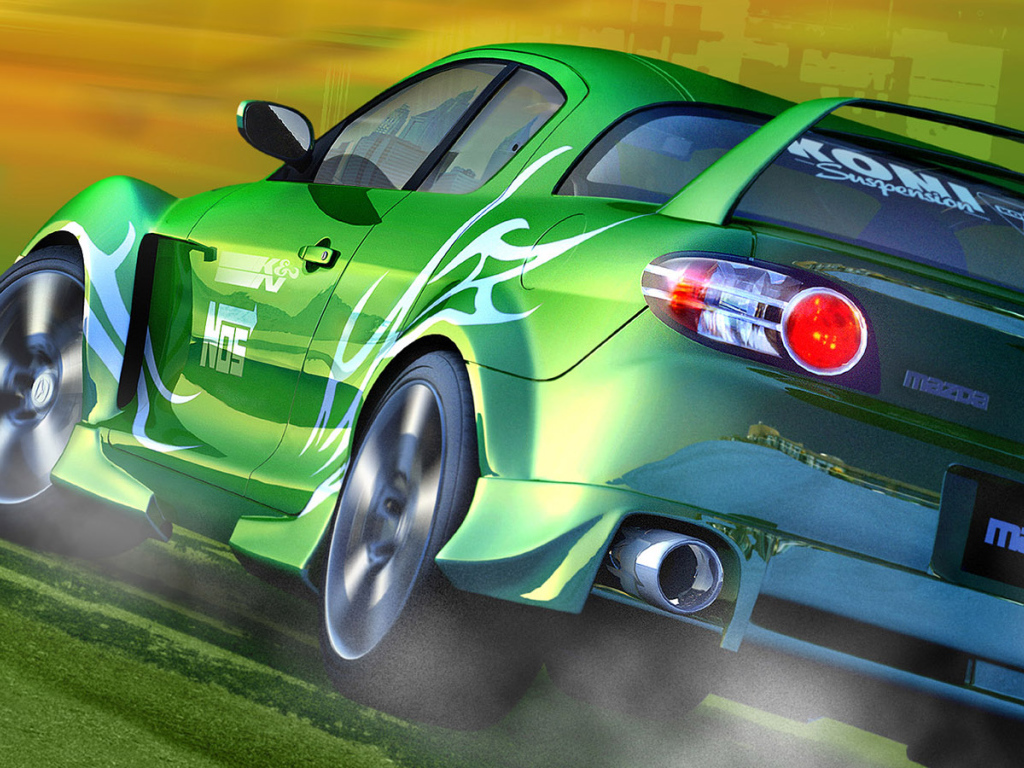 Зеленая Мазда