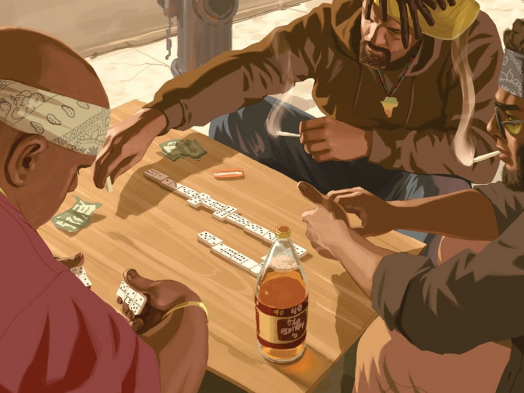 gta 4 игра в домино