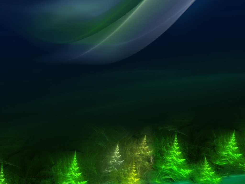 Зеленый лес