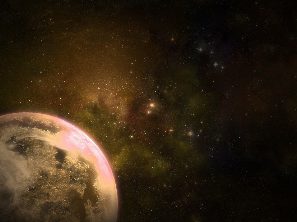 Планета в космосе