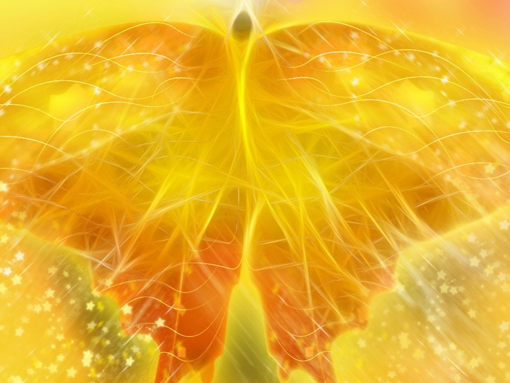 Желтая бабочка