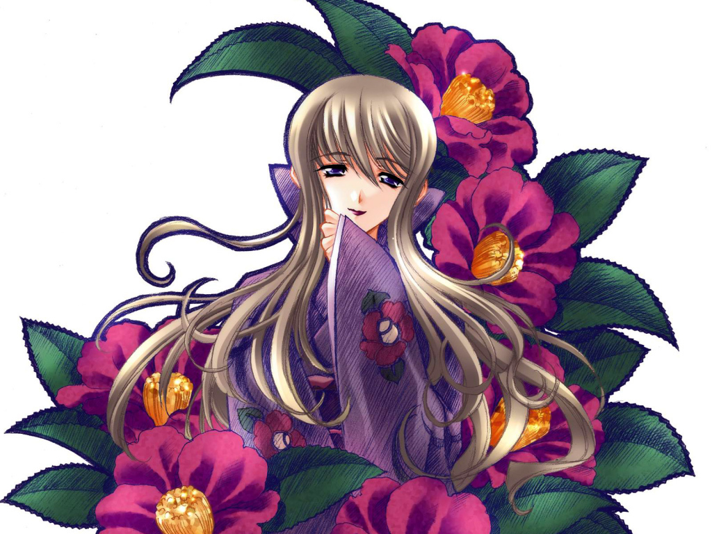 Нарисованная красотка