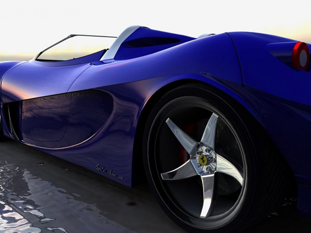 Синий Феррари