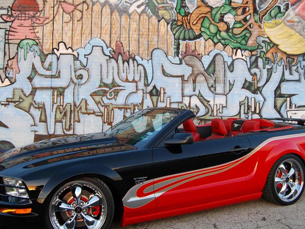 Кабриолет и граффити