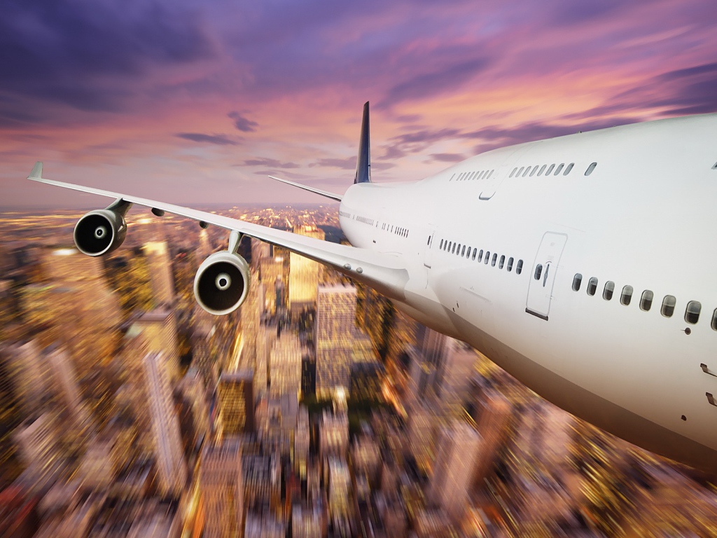 Полет над городом