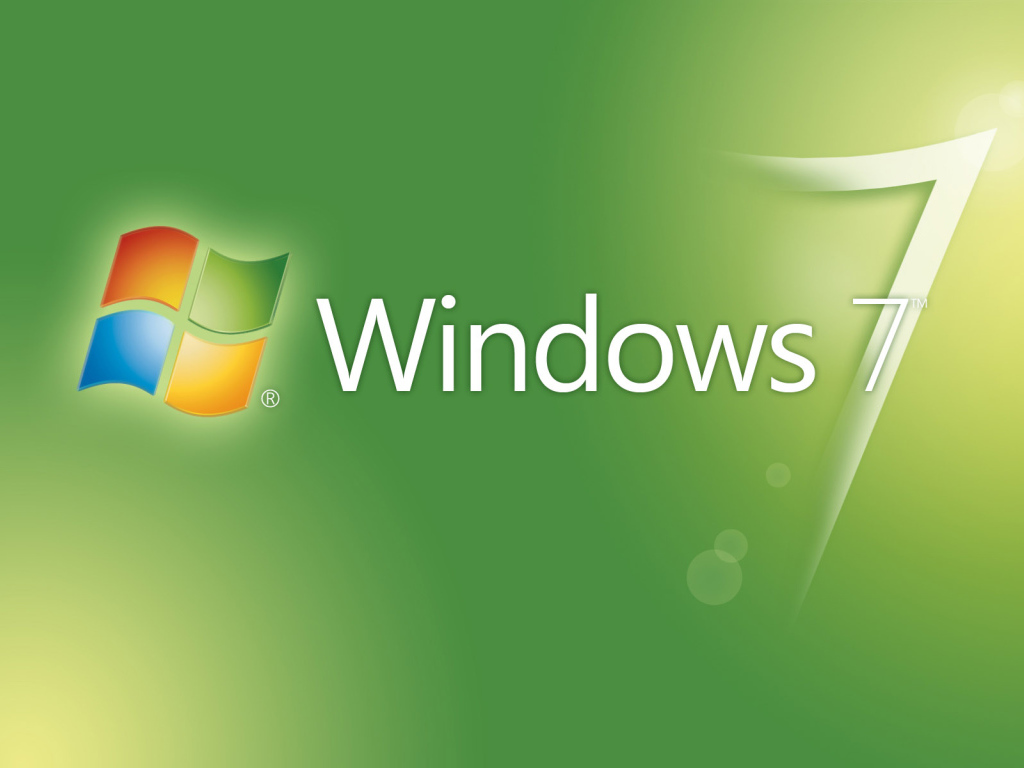 Windovs Seven зеленая тема