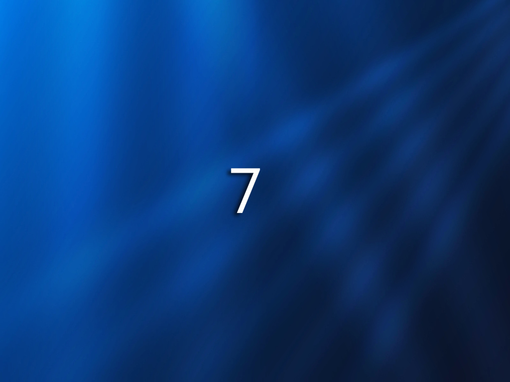 Windows 7 синий