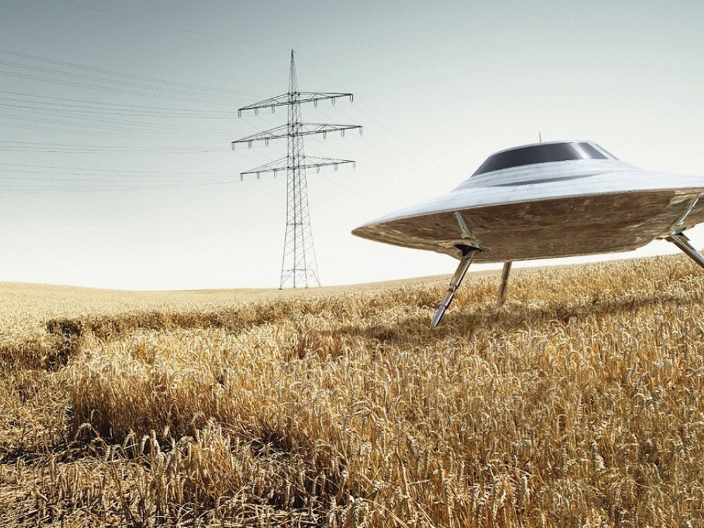 НЛО в поле
