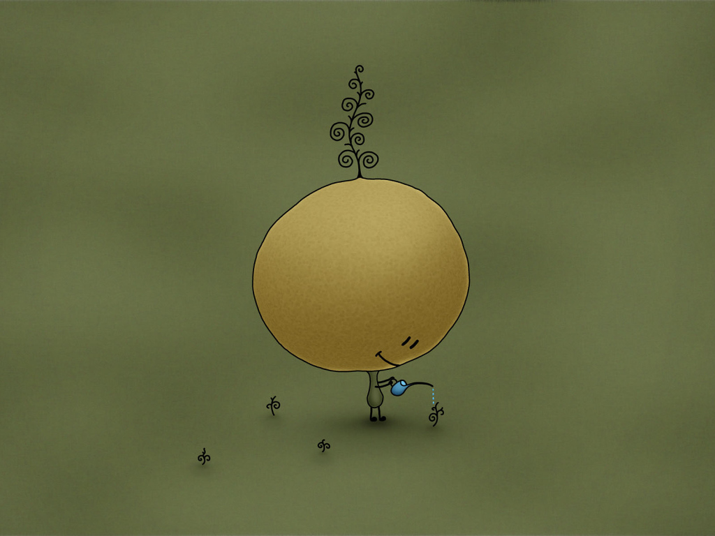 Человечек с большой головой