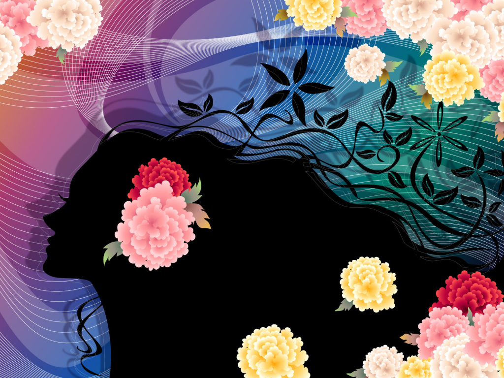 Векторные цветы