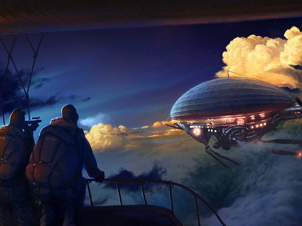 Погоня за летающим кораблем