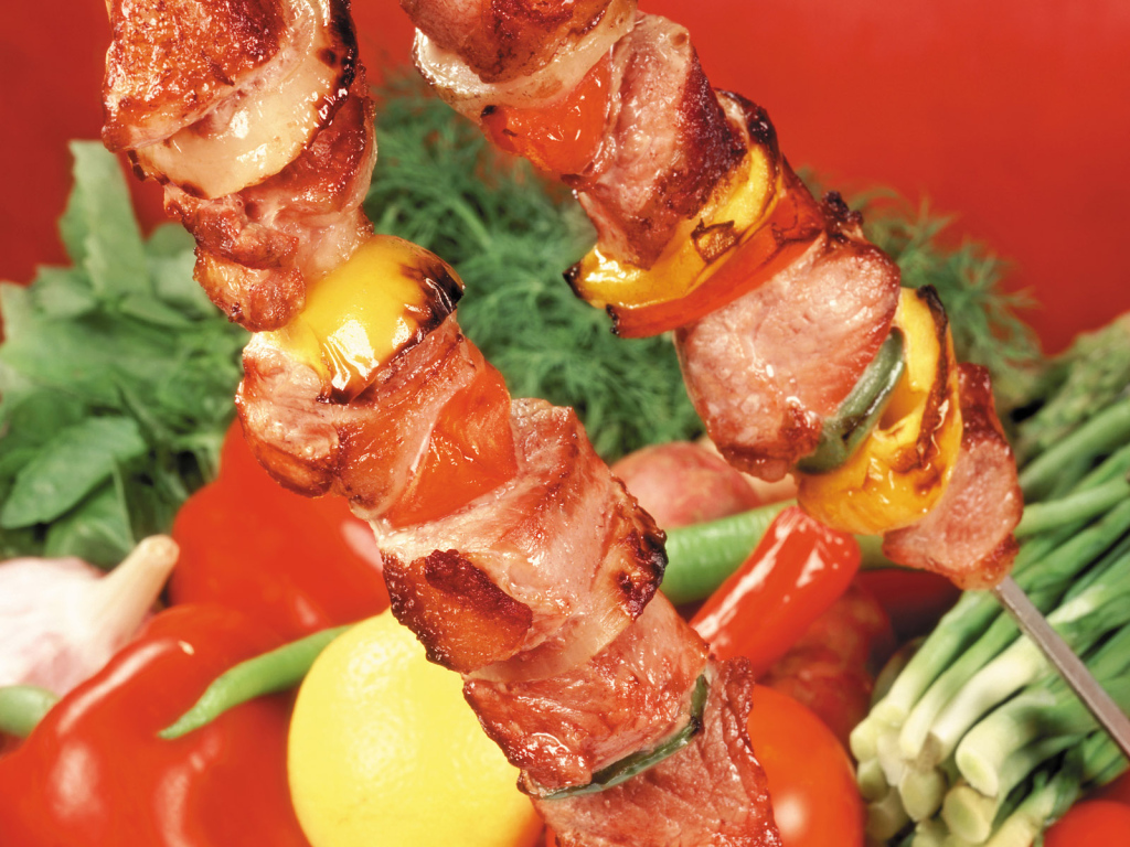 Мясо барбекю лимон