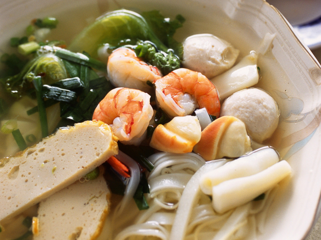 Суп с креветками