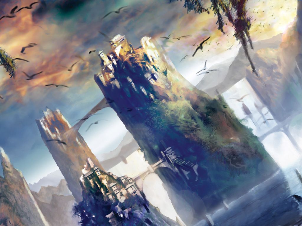 Замок и птицы