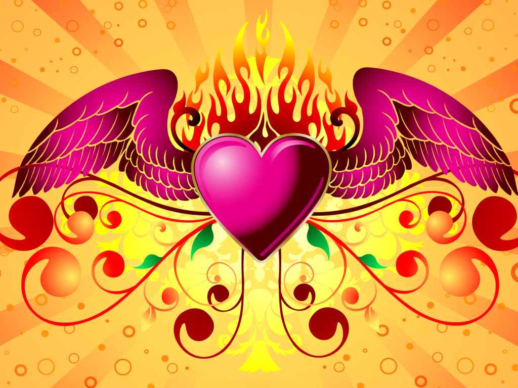 Сердечко с крыльями