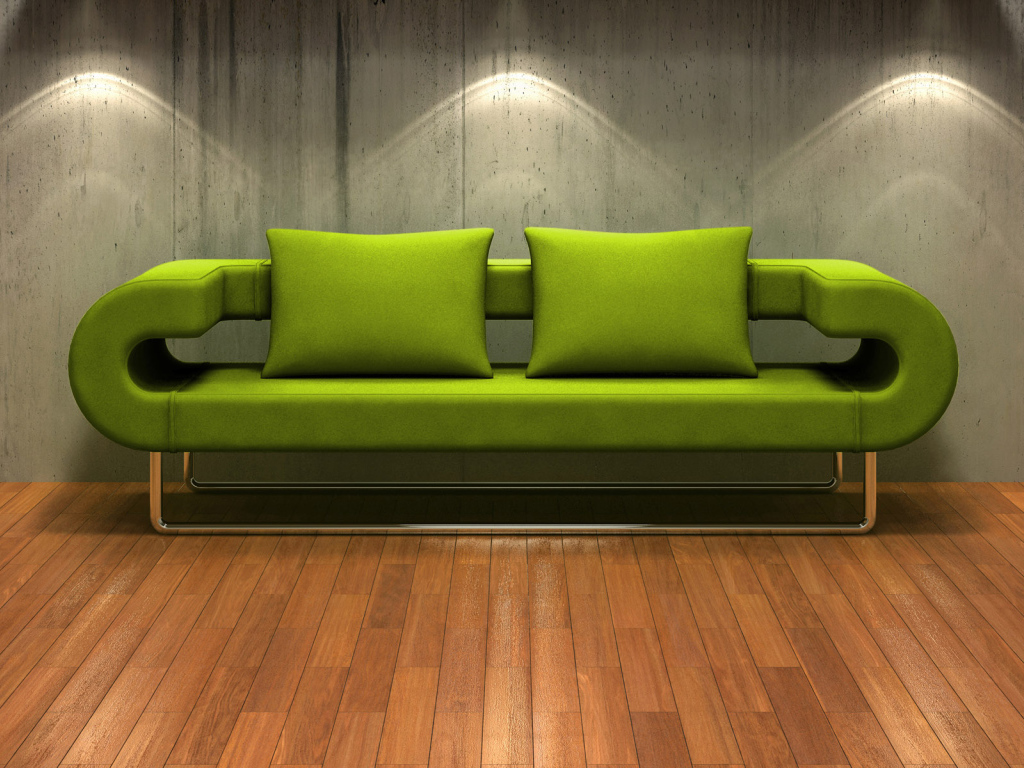 Зеленая софа