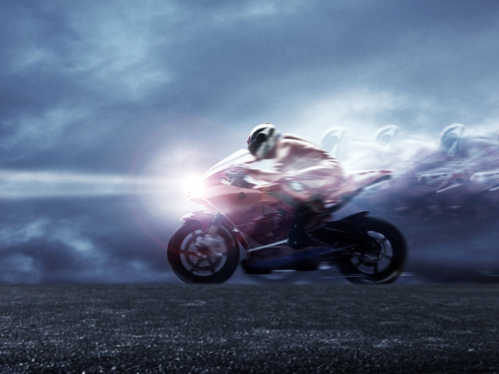 Мото гонщик