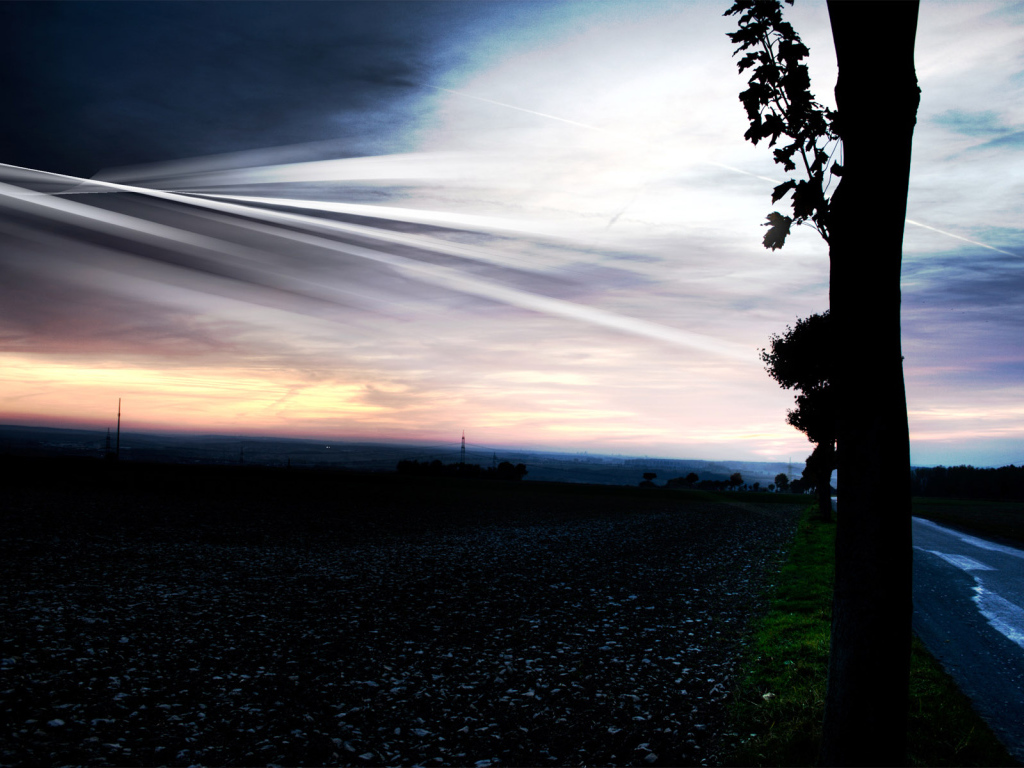 Вечернее небо HDR