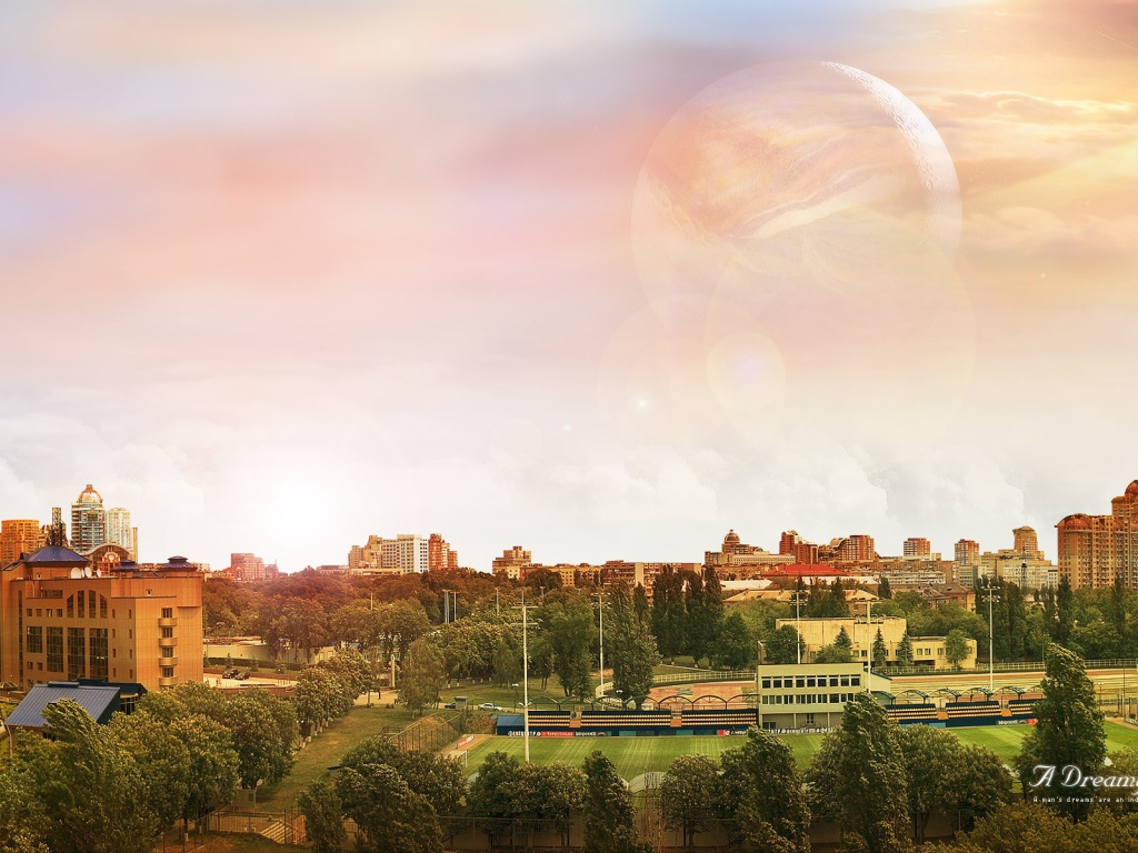 Город по луной