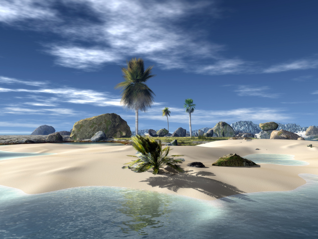 Песчаный островок