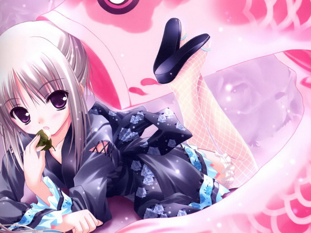 Девочка в кимоно