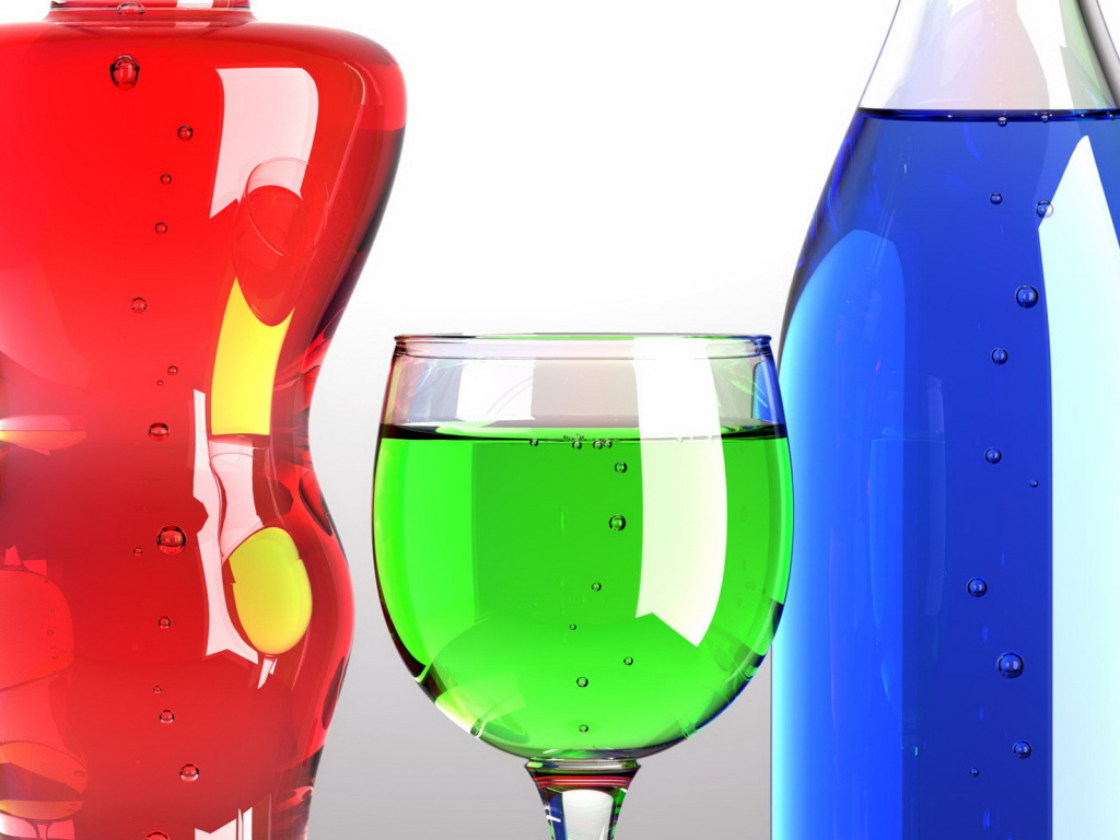 Разноцветные жидкости